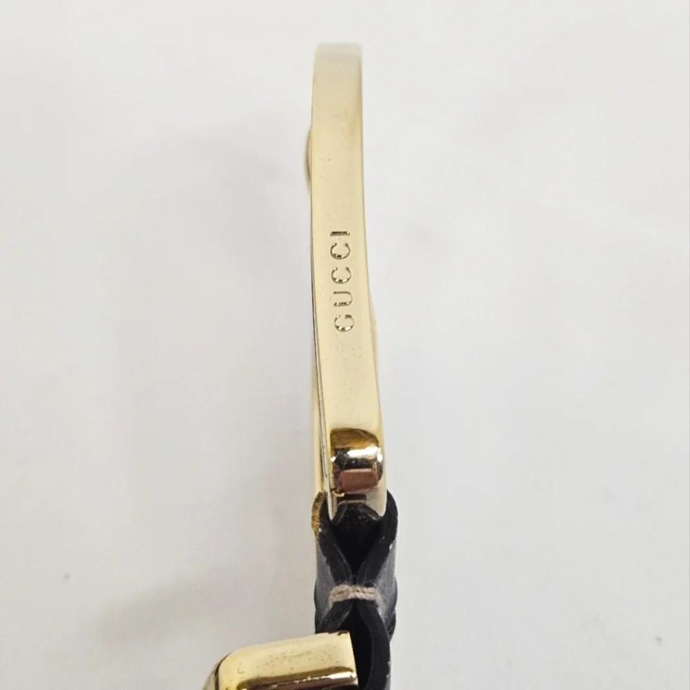 Gucci Nylon And Leather Belt In Cream Navy And Red Size 32 / 80 - Picture 7 of 12